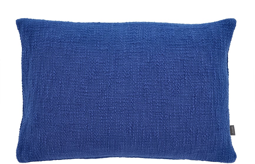 Bouclé Dekoratives Kissen 40 x 60 cm blau