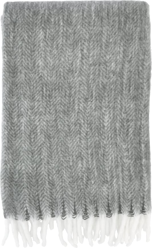 Brushed Decke 150 x 200 cm grau