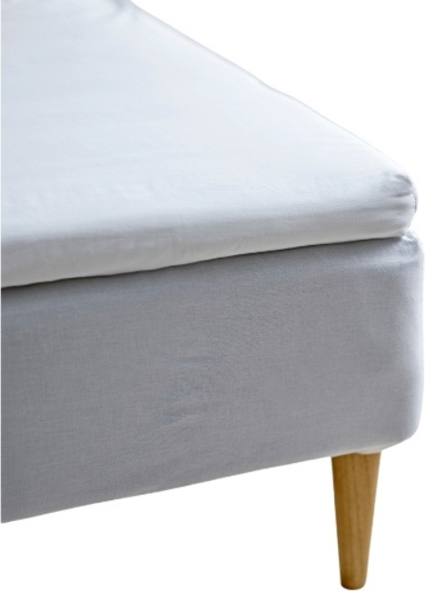 Calm Bettlaken mit Gummizug 140 x 210 x 8 cm weiß