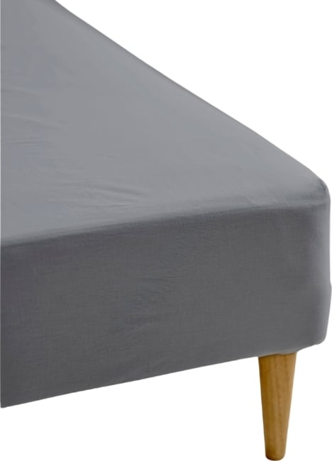 Calm Bettlaken mit Gummizug 180 x 200 x 30 cm grau