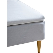 Calm Bettlaken mit Gummizug 90 x 200 x 8 cm weiß