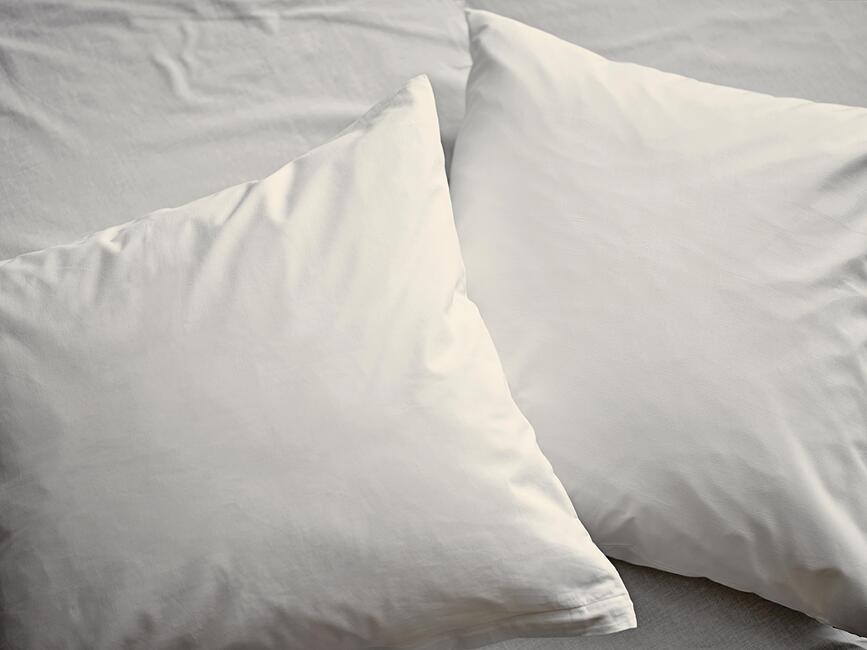 Calm Taies d'Oreiller 60 x 63 cm, beiges, Lot de 2