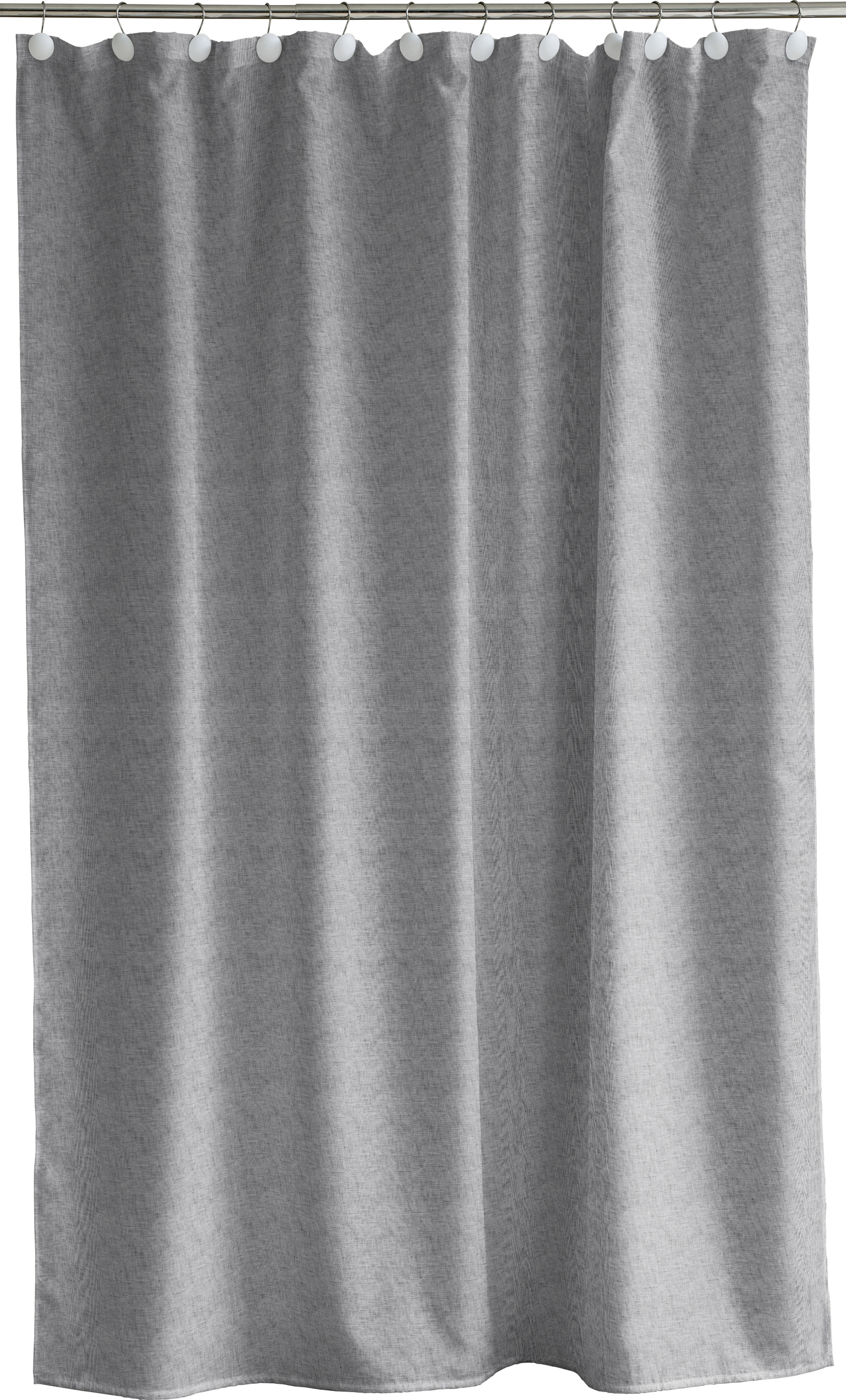 Chambray Duschvorhang 180 x 200 cm grau