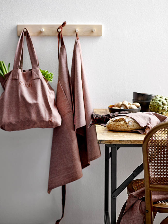 Chambray Organic Ποδιά Κουζίνας κοντή, γκρι