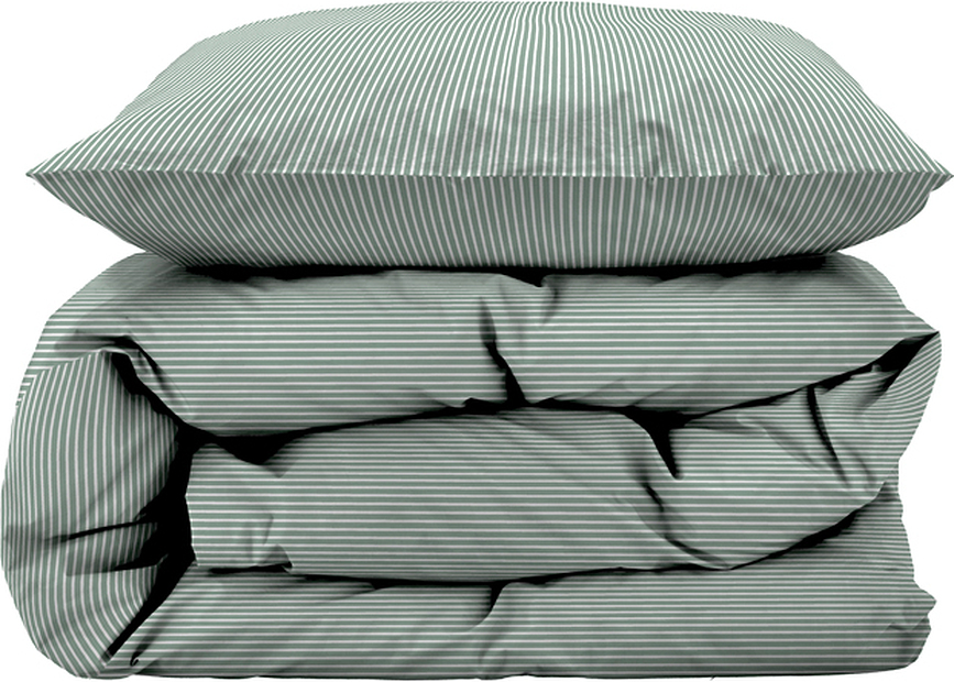 Cheerful Parure de Lit 140 x 220 cm, vert clair, avec taie d'oreiller 60 x 63 cm