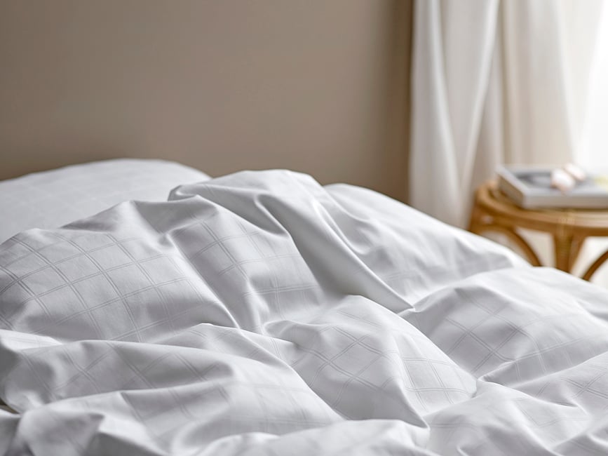 Clear Posteljnina, 155 x 220 cm, bela, s prevleko za vzglavnik 80 x 80 cm