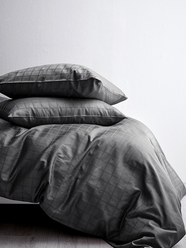 Clear Posteljnina, 155 x 220 cm, siva, prevleka za vzglavnik 80 x 80 cm