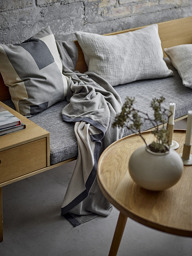 Cojín decorativo bouclé, 40 x 60 cm, verde