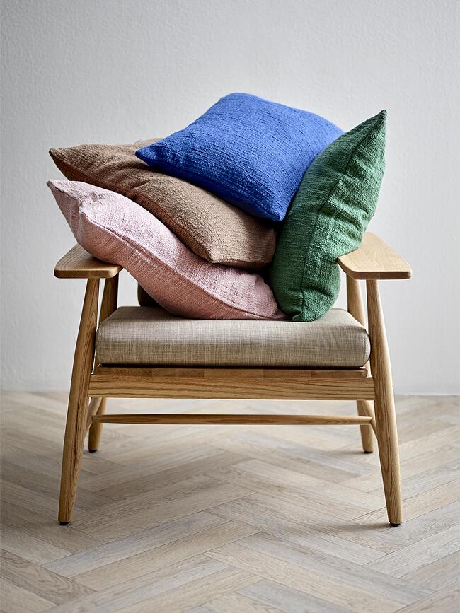 Cojín decorativo bouclé, 40 x 60 cm, verde