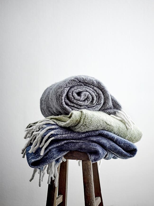 Colcha Brushed, 150 x 200 cm, verde oliva