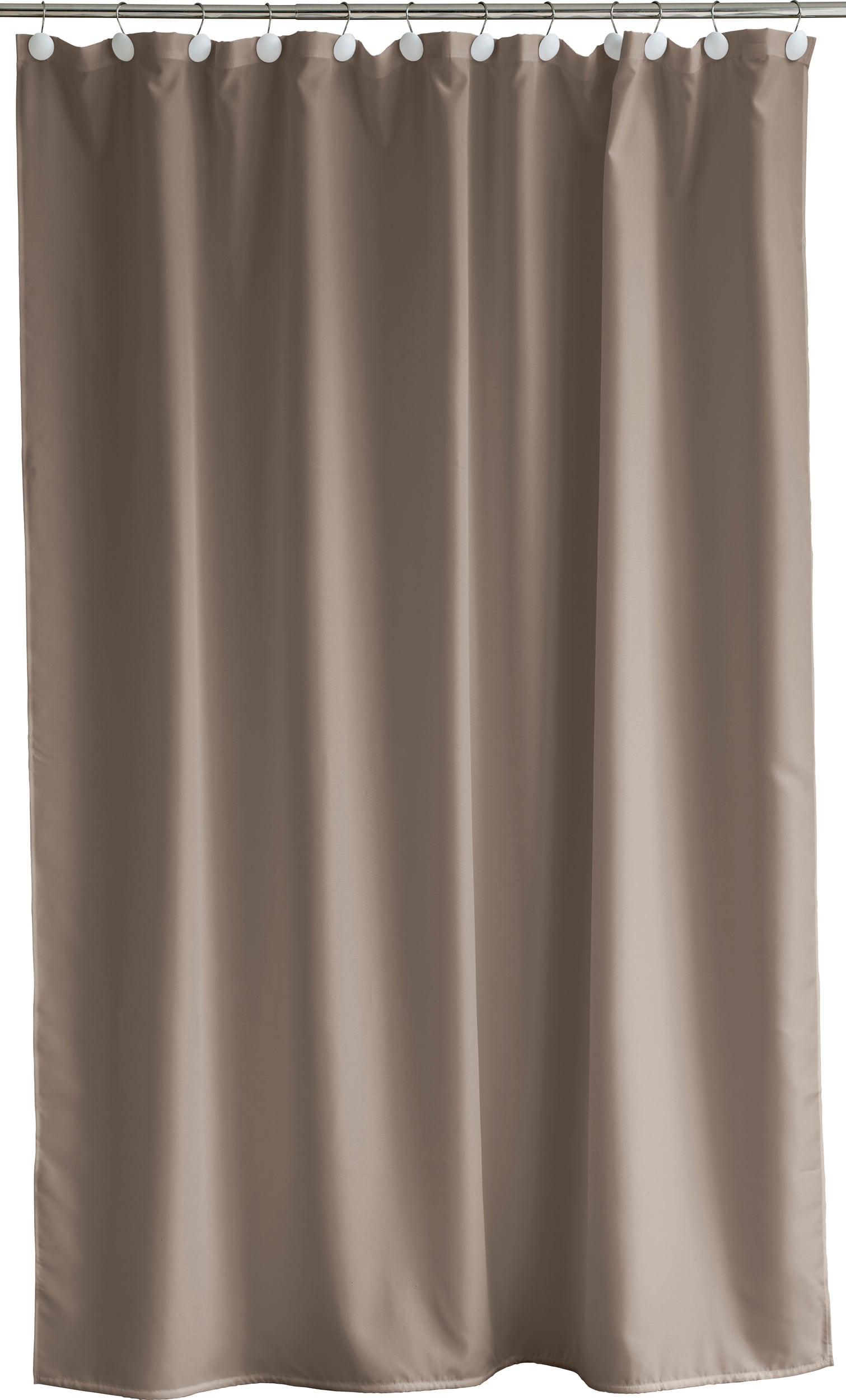 Duschvorhänge Comfort Duschvorhang 180 X 200 Cm Taupe Recycelt