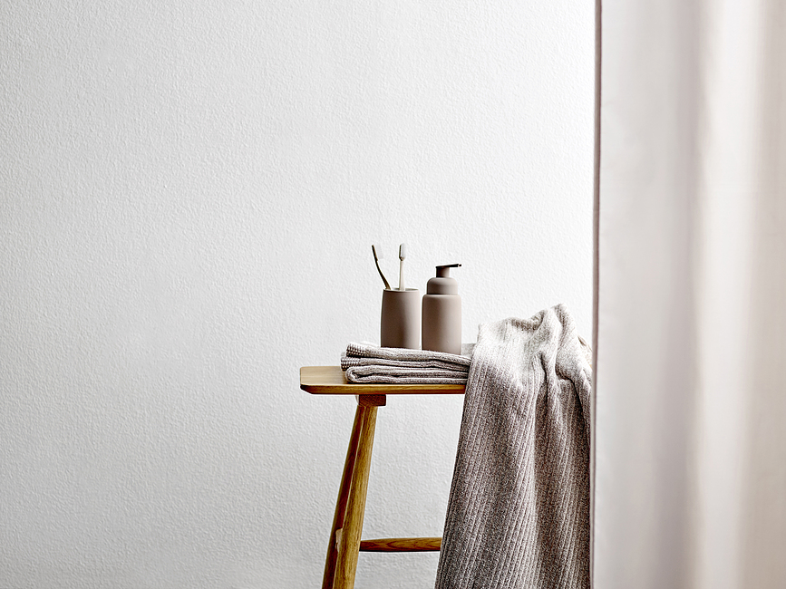 Comfort Κουρτίνα Μπάνιου, ανακυκλωμένη, 180 x 200 εκ., μπεζ