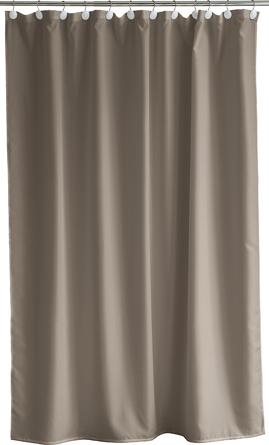 Comfort Rideau de Douche en matière recyclée, 180 x 220 cm, taupe