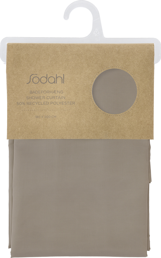 Cortina de Ducha de material reciclado Comfort, 180 x 200 cm, beige