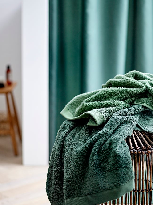 Cortina de Ducha reciclada Comfort, 180 x 220 cm, verde botella