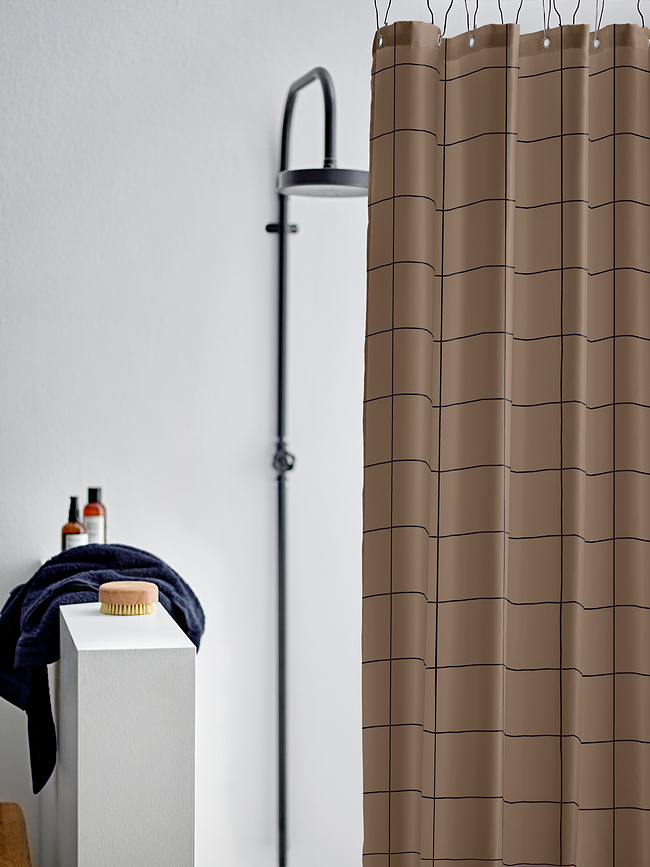 Cortina de Ducha Vista, 180 x 200 cm, topo