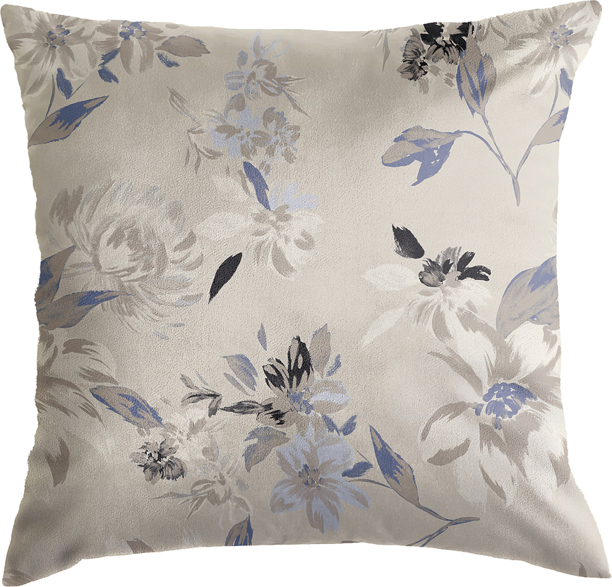 Coussin décoratif History Bloom 50 x 50 cm, beige