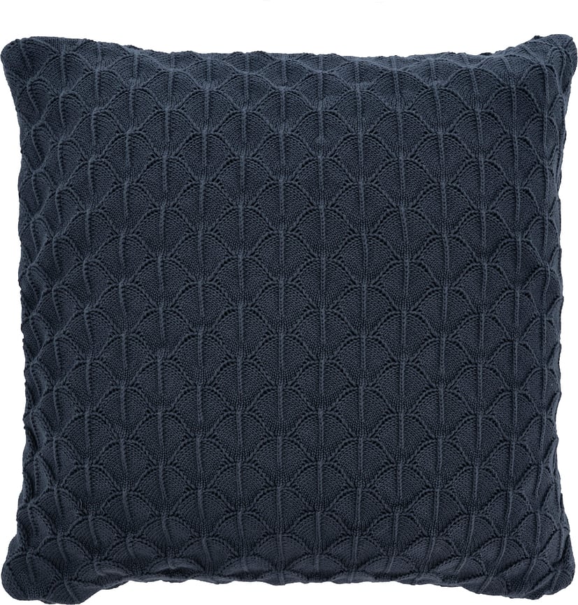 Dekorativní polštář Scallop 45 x 45 cm indigo