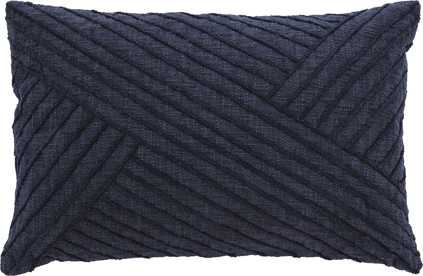 Diagonal Coussin décoratif, 40 x 60 cm, indigo
