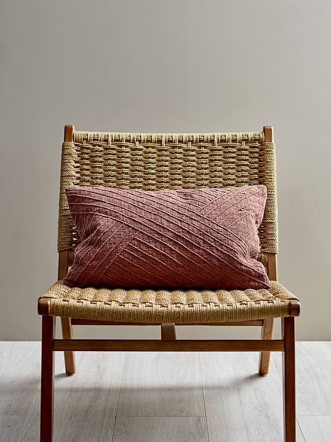 Diagonal Coussin décoratif, 40 x 60 cm, indigo