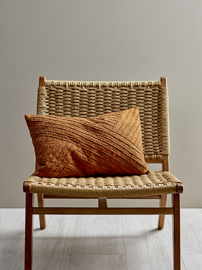 Diagonal Coussin décoratif, 40 x 60 cm, indigo