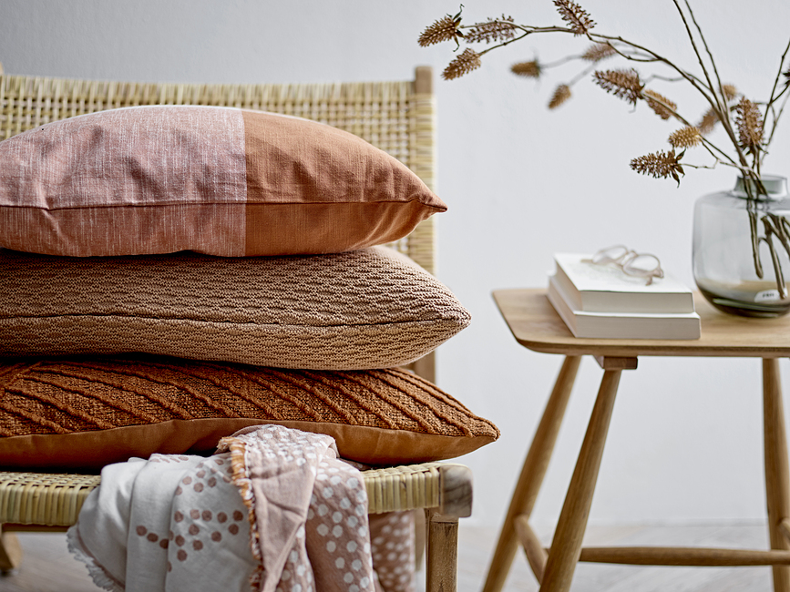 Diagonal Coussin décoratif, 40 x 60 cm, indigo