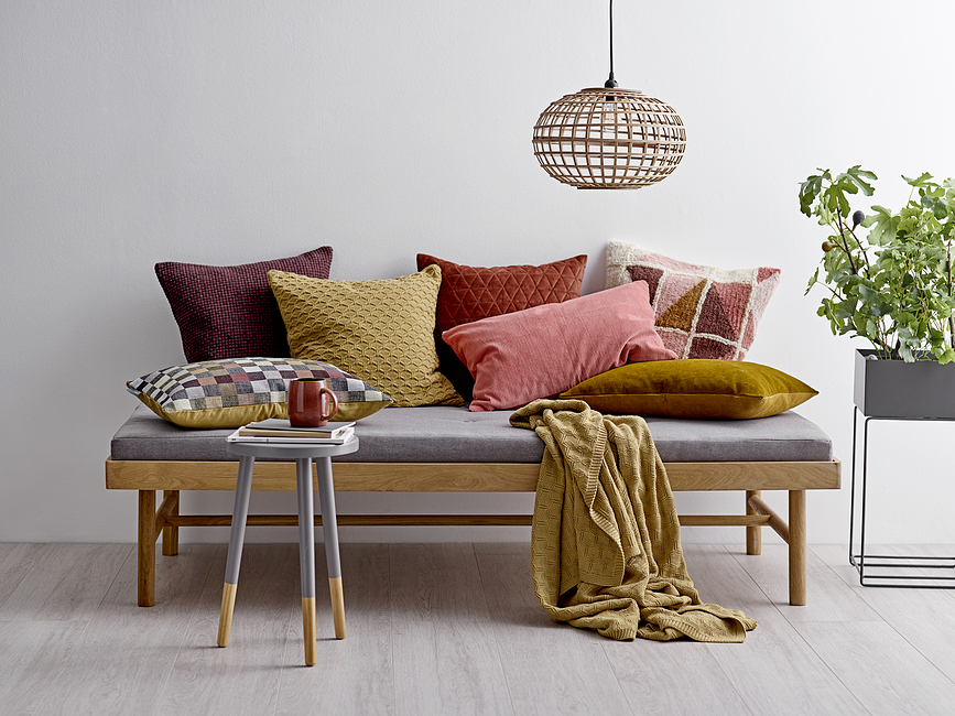 Διακοσμητικό Μαξιλάρι Chenille Washed, 40 x 60 εκ., μπλε