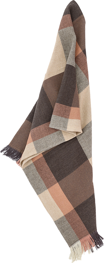 Embrace Plaid 130 x 170 cm, noir et gris