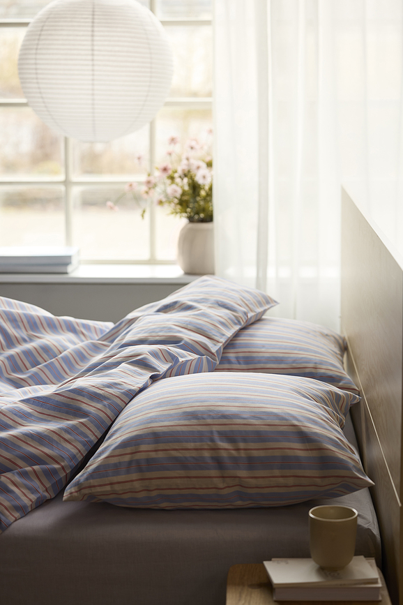 Flow Posteljina sa zatvaračem 140x220 cm plava jastučnica 60x63 cm