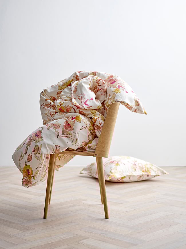 Flower Burst Posteljina 135x200/80x80 cm ciglasta cvjetna