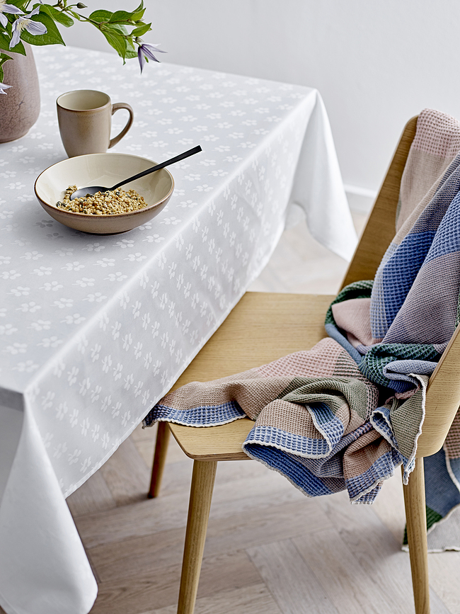 Forget Me Not Damask Nappe 140 x 220 cm, verte