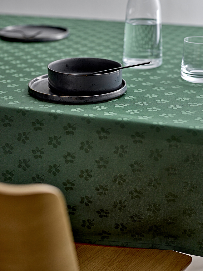 Forget Me Not Damask Prt, 140 x 220 cm, zelen