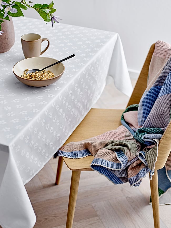 Forget Me Not Τραπεζομάντιλο, Ντάμασκ, 160 cm, πράσινο