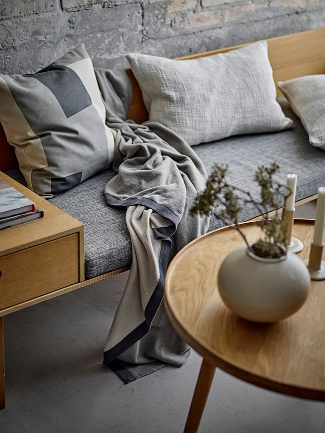 Fragment Jastuk ukrasni smeđe-plavi 45 x 45 cm