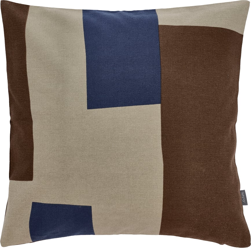 Fragment Jastuk ukrasni smeđe-plavi 45 x 45 cm