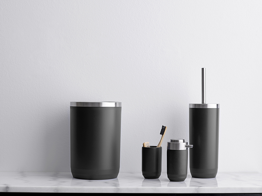 Fragment Lonček za zobne ščetke, pudrast