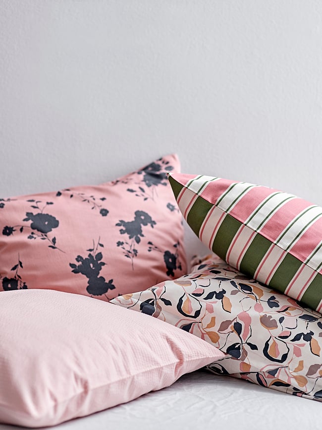 Juego de Funda Nórdica Abstract, 135 x 200 cm, rosa, con funda de almohada 80 x 80 cm