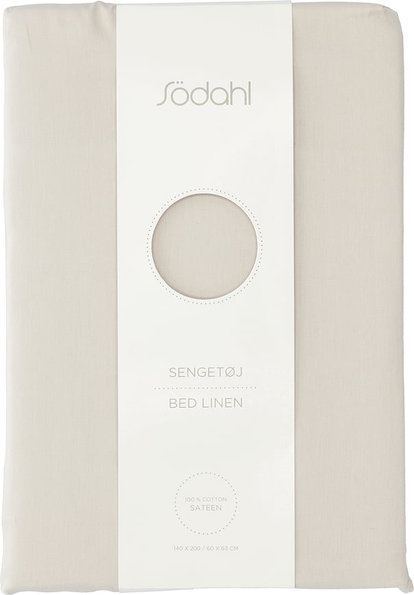 Funda Nórdica Bonne Nuit, 140 x 200 cm, beige, con funda de almohada 60 x 63 cm, cierre de cremallera