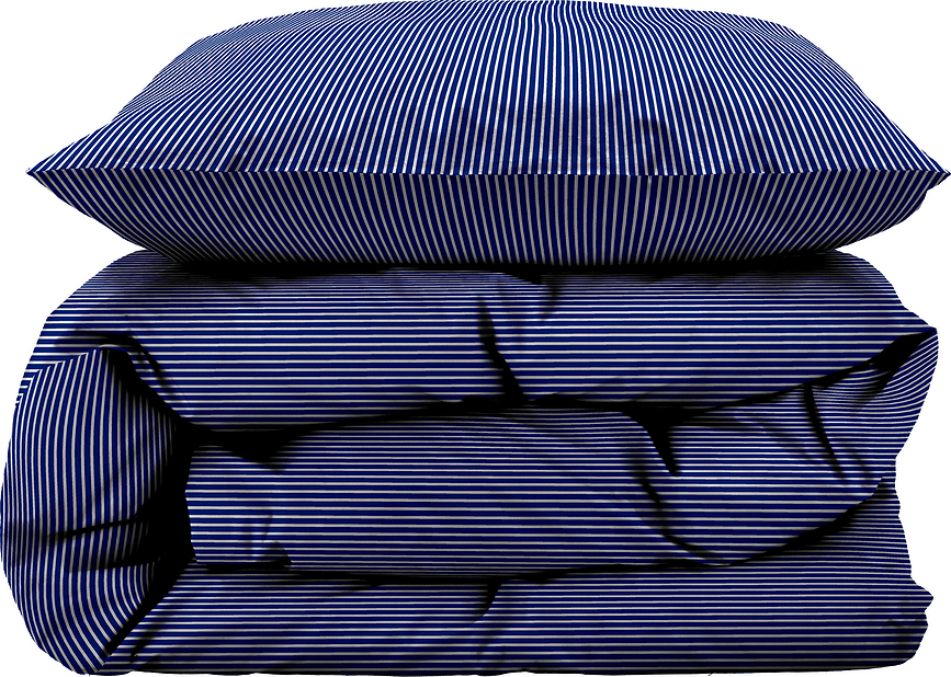 Funda Nórdica Cheerful, 140 x 220 cm, azul, con funda de almohada 60 x 63 cm