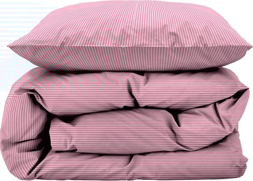 Juego de Funda Nórdica Cheerful, 140 x 200 cm, rosa, con 1 funda de almohada 60 x 63 cm