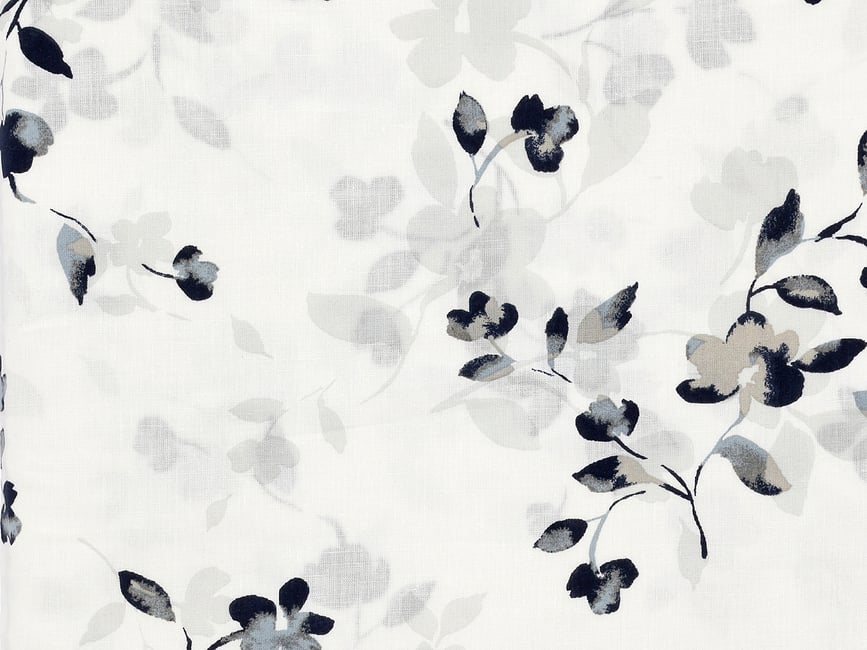 Funda Nórdica Cherry Blossom, 140 x 200 cm, gris crema, con funda de almohada 60 x 63 cm, cierre de cremallera