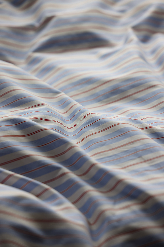 Funda Nórdica Flow, 140 x 220 cm, azul, con funda de almohada 60 x 63 cm, cierre de cremallera