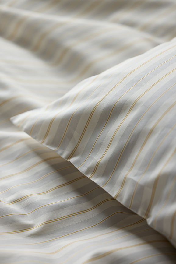 Funda Nórdica Flow, gris, 140 x 220 cm, con funda de almohada 60 x 63 cm, cierre de cremallera