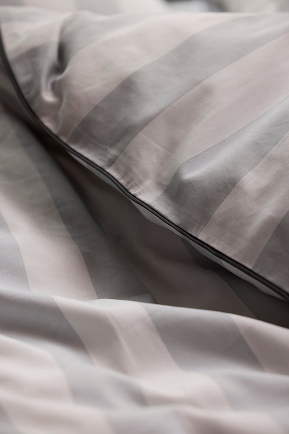 Juego de Funda Nórdica Ray, gris, 140 x 200 cm, funda de almohada 60 x 63 cm, cierre de cremallera