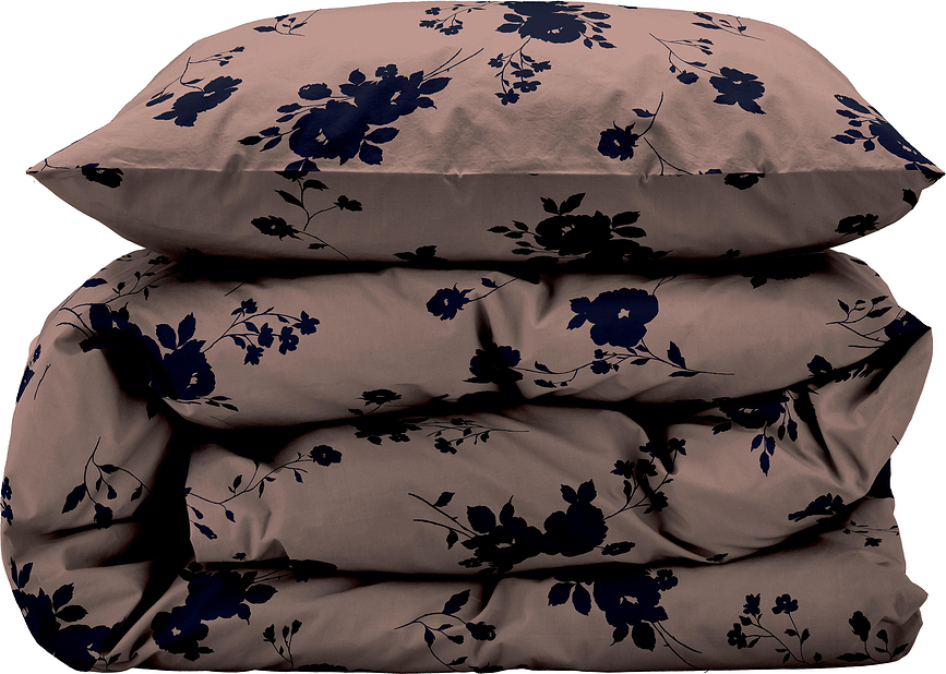 Funda Nórdica Rose, 135 x 200 cm, rosa, con funda de almohada 80 x 80 cm