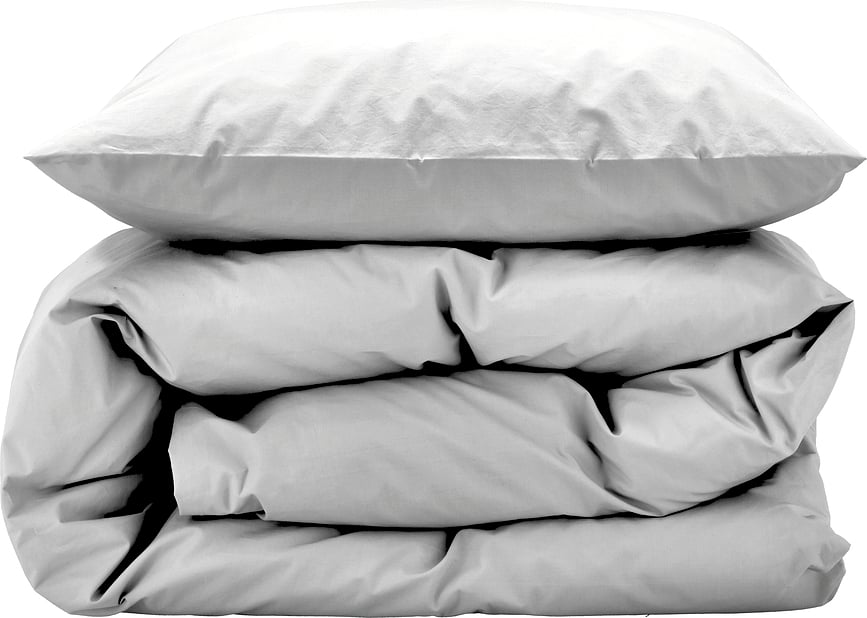 Juego de Funda Nórdica Whisper, 140 x 200 cm, blanca, con funda de almohada 60 x 63 cm, cierre de cremallera