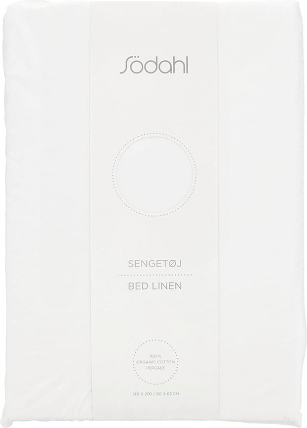 Juego de Funda Nórdica Whisper, 140 x 200 cm, blanca, con funda de almohada 60 x 63 cm, cierre de cremallera