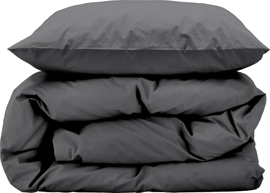 Juego de Funda Nórdica Whisper, 140 x 200 cm, gris, con funda de almohada 60 x 63 cm