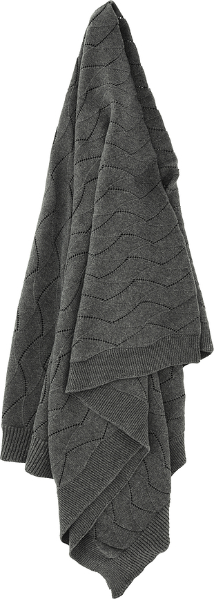 Gentle Plaid 130 x 170 cm, gris foncé