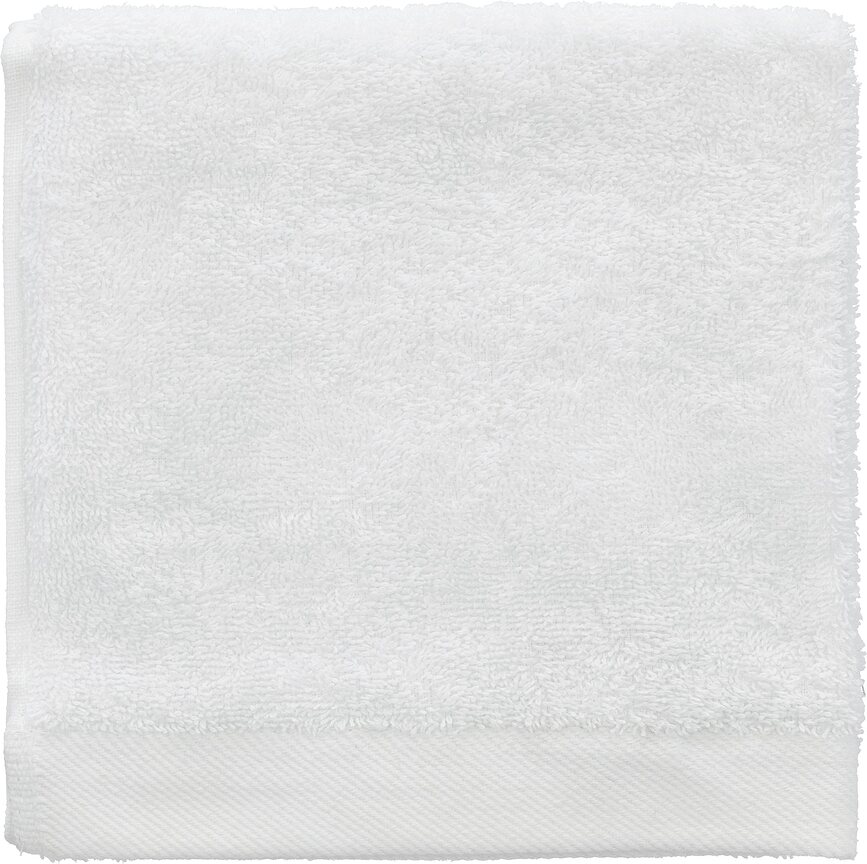 Gezicht handdoekje Comfort Organic II 30 x 30 cm wit